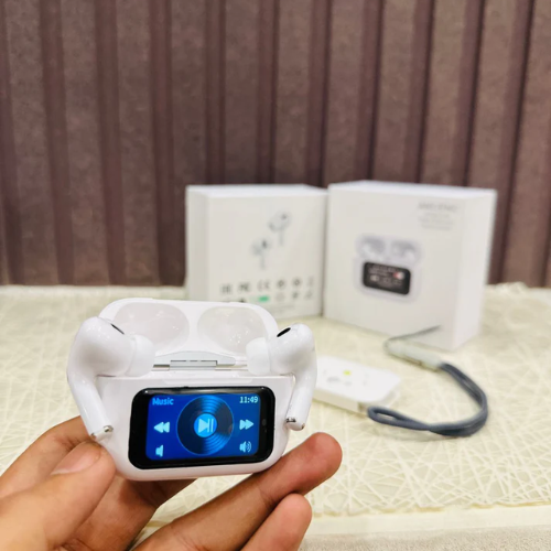 A9 Pro Airpods With Display + Silicon Case